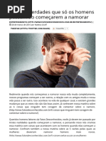 Tristes Verdades Que Só Os Homens Passam Ao Começarem a Namorar - Fatos Desconhecidos (1)