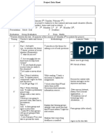 Project Data Sheet