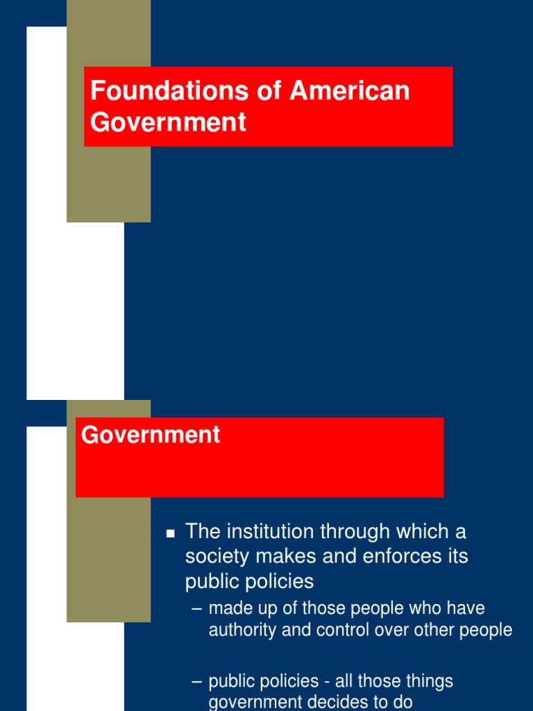 Foundations Of American Government Ushistoryorg
