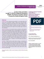 Role of Single Burrhole and Saline Lavage in Chronic Subdural Hematoma Csdh the Need of Another Clinical Prospective Epidemiologic