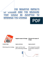Identify the Negative Impacts of Change and The
