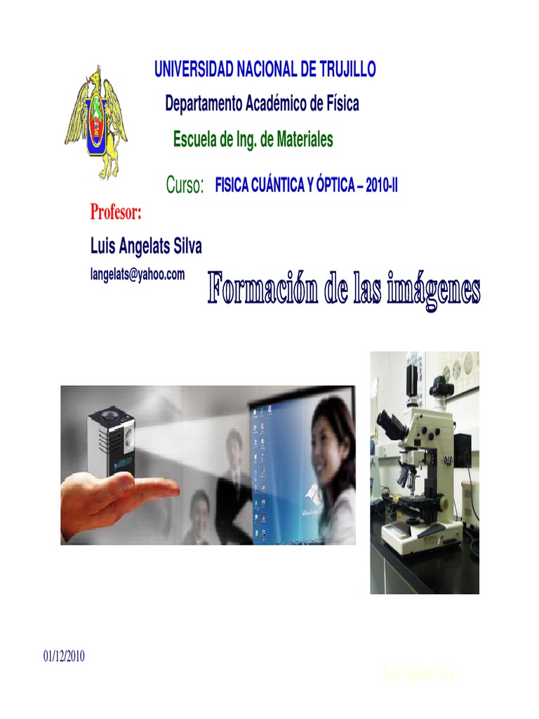 Formación de Imágenes en Espejos | PDF | Espejo | Lente (óptica)