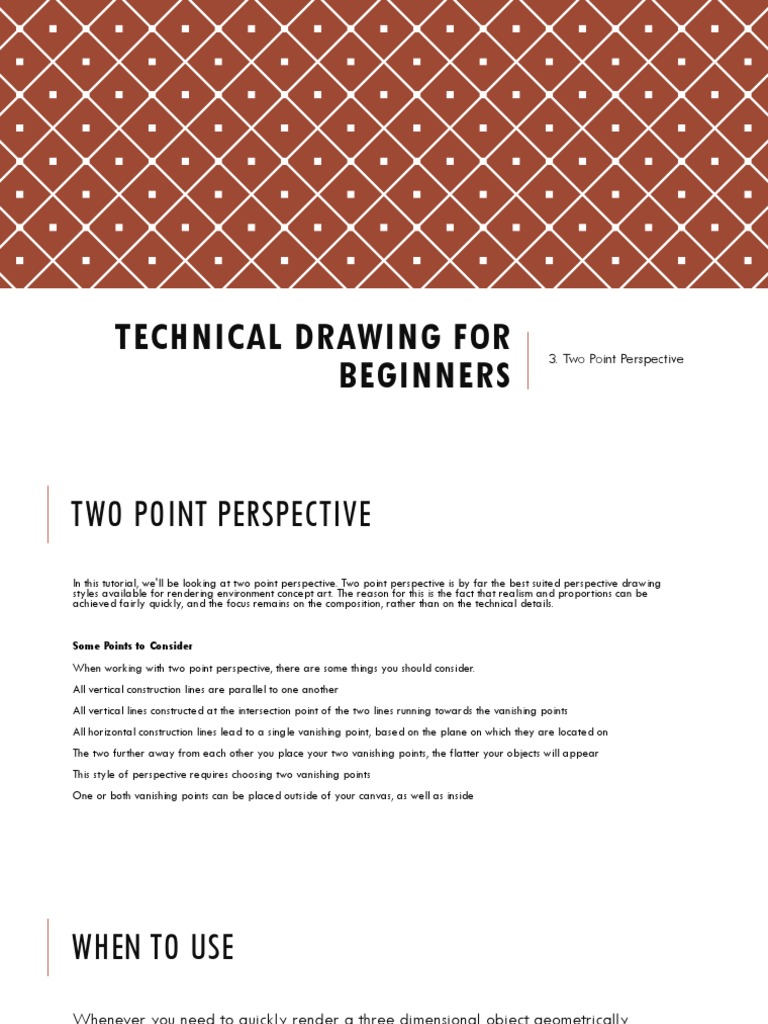 Technical Drawing For Beginners 3 PDF Perspective (Graphical) Drawing