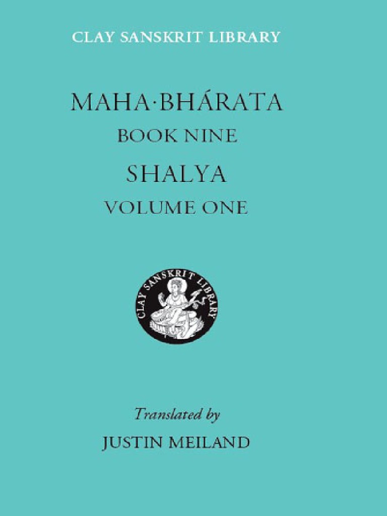 Mahabharata Book Nine Shalya Volume One The Clay Sanskrit Library | PDF ...