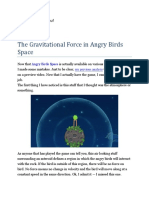 The Gravitational Force in Angry Birds Space: Muhammad Fathi Rauf Xiipa2