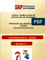 Semana N - 1 Introducción A La Formulación