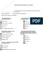 Encuesta de Satisfaccion Al Cliente