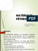 Clase Materiales Petreos