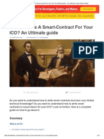 How To Write A Smart-Contract For Your ICO - An Ultimate Guide - The Ultimate Crypto How-To Guides