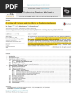 A Review of T-Stress and Its Effects in Fracture Mechanics