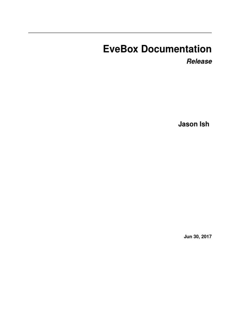 EveBox Installation and Configuration Guide | PDF | Port (Computer ...