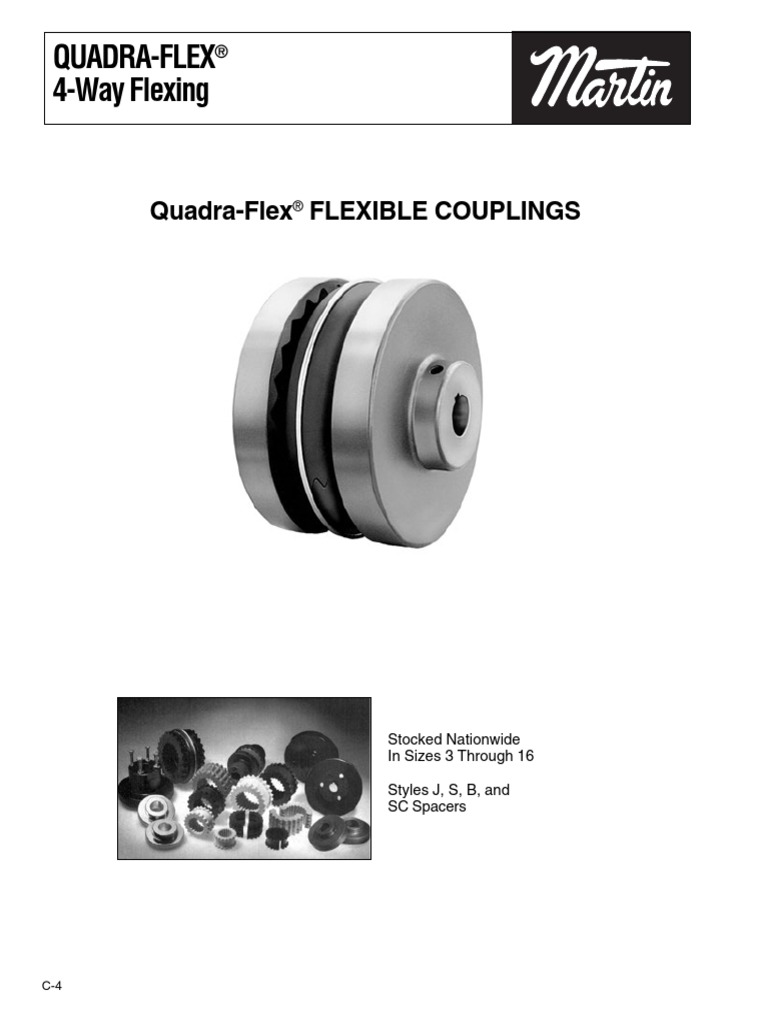 Martin Sprocket Quadra Flex Couplings Chemical Substances Industries