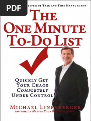 The One Minute to-Do List