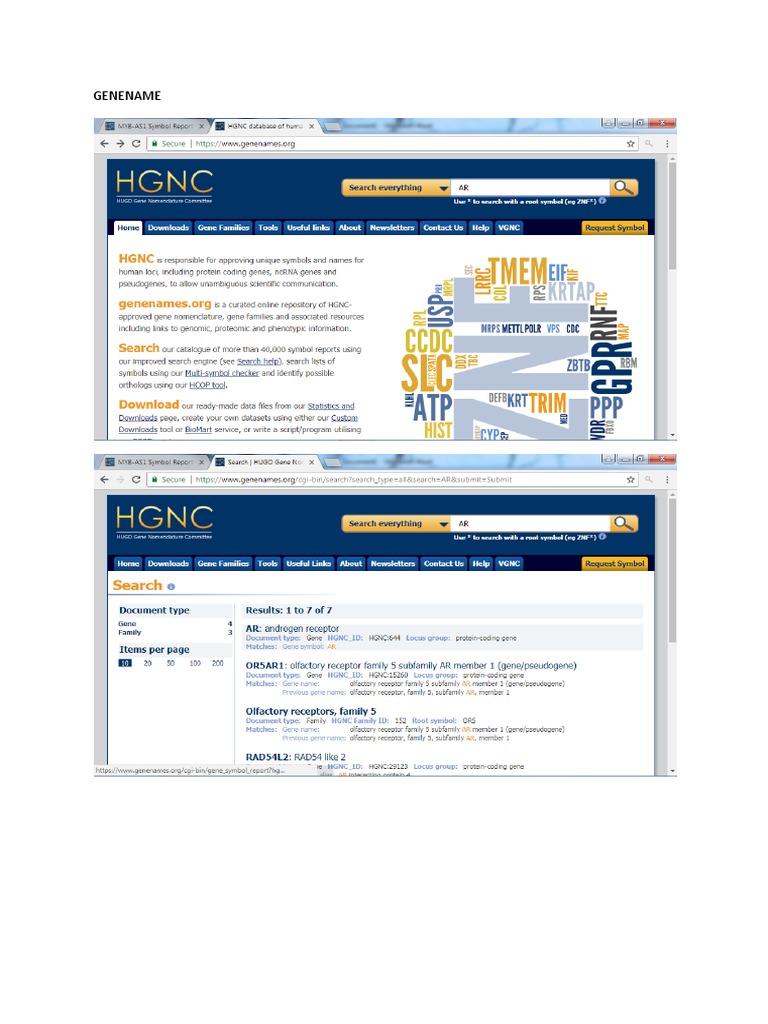 Gene Name | PDF | Biotechnology | Genetics