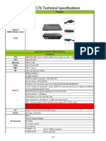 Especificación Vigica C70S