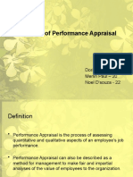 Methods of Performance Appraisal