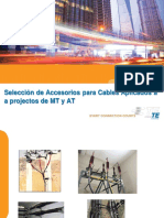 Selección de accesorios para cables MT y AT