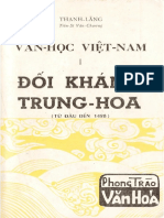 Văn Học Việt Nam Đối Kháng Trung Hoa - Thanh Lãng