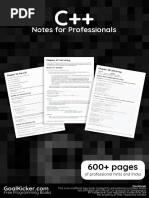 C Plus Plus Notes For Professionals