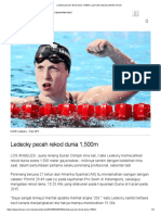 Ledecky Pecah Rekod Dunia 1,500m - Lain-Lain (Sukan) - Berita Harian