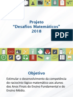 Projeto - Desafios Matemáticos - 2018 (PPT Da Videoconferência de 13-03-2018)