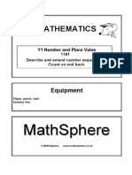 Year 1 1 Number Sequences