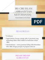 Ciri-Ciri Islam Rabbaniyah