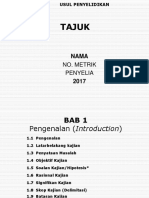 Tajuk: No. Metrik Penyelia