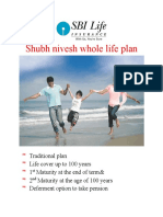 Shubh Nivesh Whole Life Plan