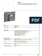 Product Data Sheet: Memory Cartridge MMS020 Sepam Series 80