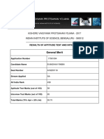 Kvpy Result