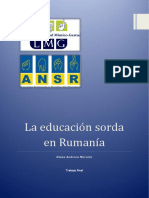La Educación Sorda en Rumanía.dianaMurariu