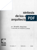 Sintesis de Los Estilos Arquitectonicos_Arnaldo Puig Grau