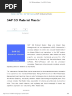 1.1.2.SAP SD Material Master - Free SAP SD Training