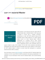 1.1.SAP PP Material Master - Free SAP PP Training