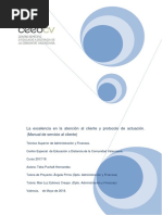 Teba_Puchal_La Excelencia en La Atención Al Cliente y Protocolo de Actuación.