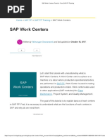 1.3. SAP Work Centers Tutorial - Free SAP PP Training