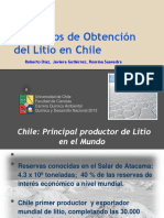 Procesos de Obtencion Del Litio en Chile