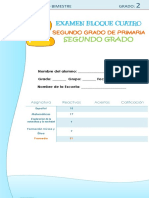 Examen 2° Grado Bloque 4-1