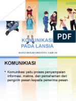 Komunikasi Lansia