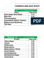 Counselling Bus Route 2018-19