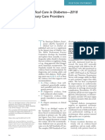 Abridged For Primary Care Providers: Standards of Medical Care in Diabetes-2018