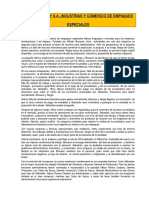 Caso Helny SA Industrias y Comercio de Empaques Especiales