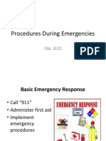 Procedures During Emergencies