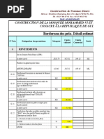 Bordereau Des Prix-Détail Estimatif