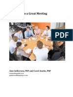 Supplement: Parliamentary Procedures: "How To Have A Great Meeting"