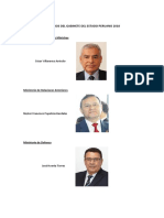 Ministros Del Gabinete Del Estado Peruano 2018