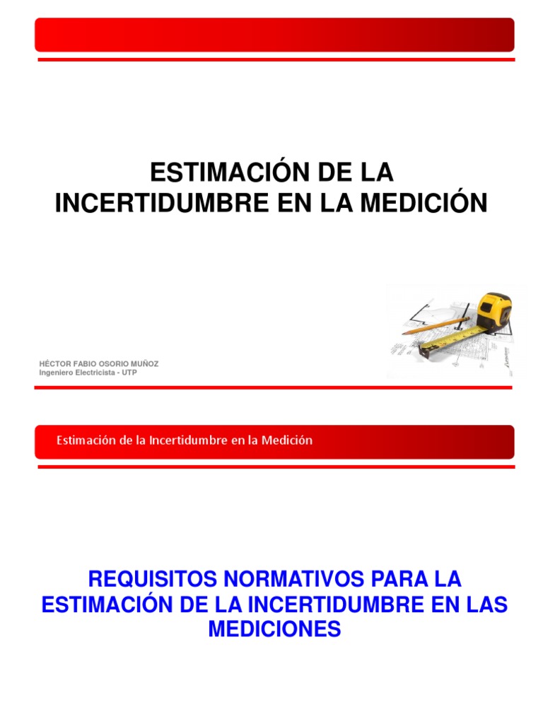 Estimación de Incertidumbre en Mediciones | PDF | Medición | Desviación ...