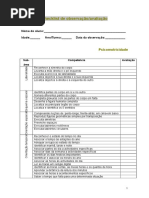 Checklist de Observação