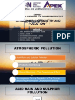  Atmospheric Chemistry and Pollutions